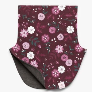 Kids Merino Neck Warmer MIKEL - Winter Flowers