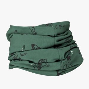 Kids Neck Tube For Autumn And Spring TOBIAS - Green Dogs
