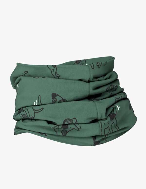 Kids Neck Tube For Autumn And Spring TOBIAS – Green Dogs