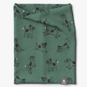 Kids Neck Tube For Autumn And Spring TOBIAS – Green Dogs