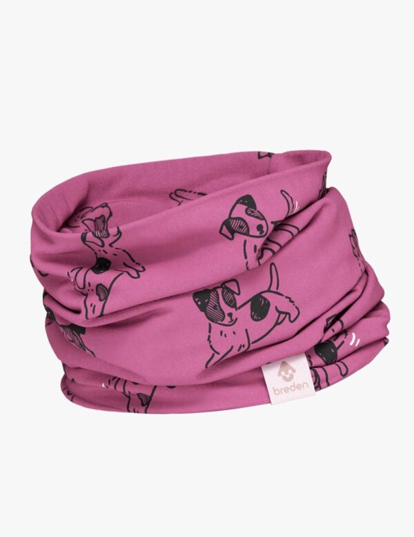 Kids Neck Tube For Autumn And Spring TOBIAS – Pink Dogs