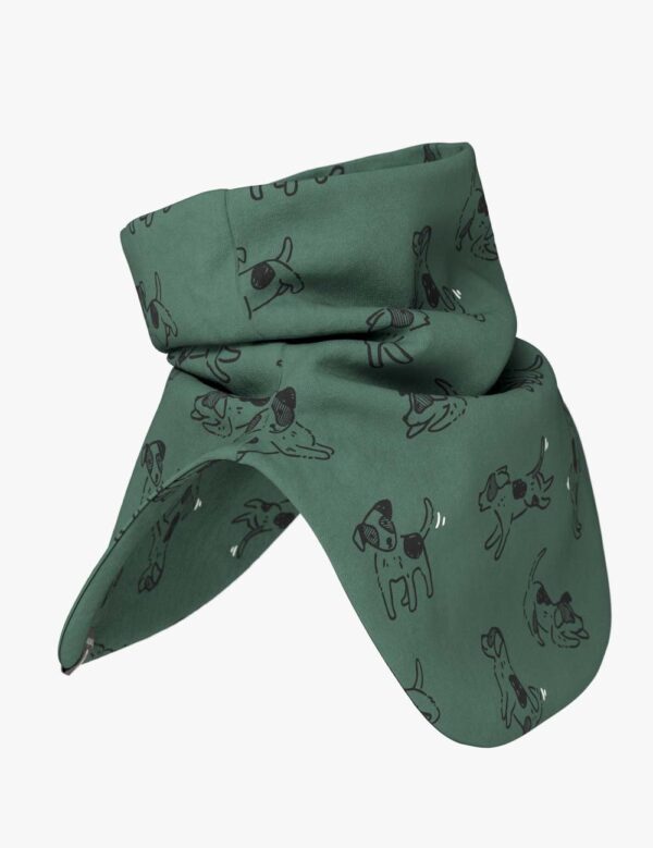 Kids Neck Warmer For Autumn And Spring TARON – Green Dogs