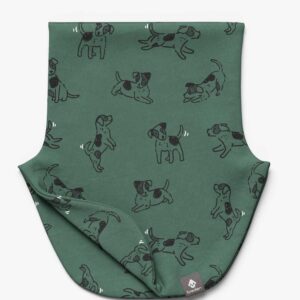 Kids Neck Warmer For Autumn And Spring TARON – Green Dogs