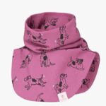 Kids Neck Warmer For Autumn And Spring TARON - Pink Dogs