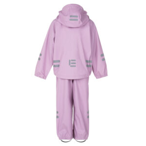 Kids’ Rain Jacket and Dungaree Set – Lilac and Pink