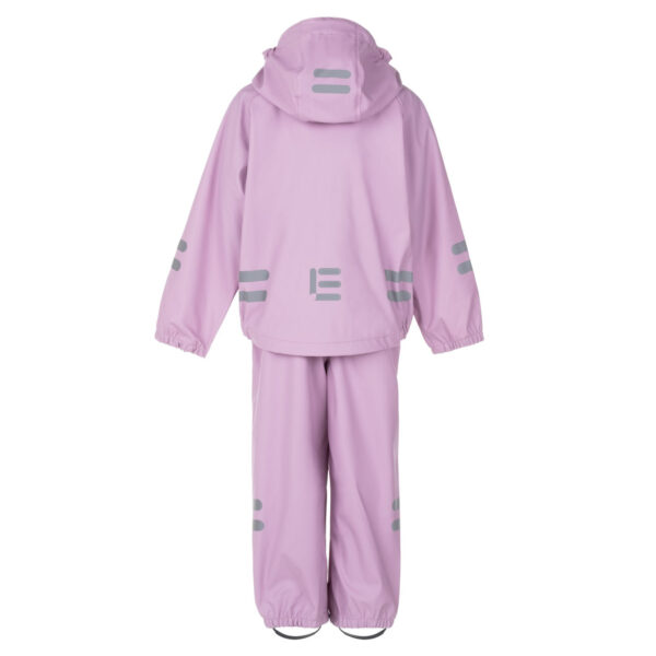 Kids’ Rain Jacket and Dungaree Set – Lilac and Pink