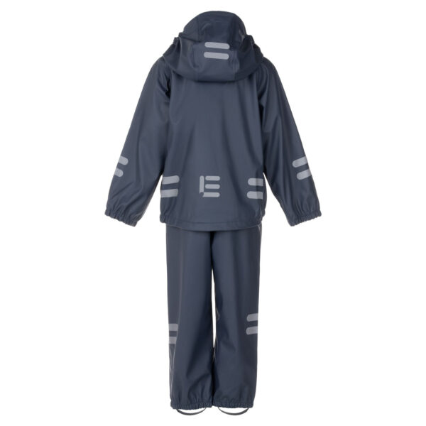 Kids’ Rain Jacket and Dungaree Set – Navy Blue