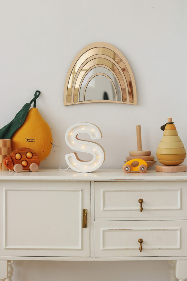 Rainbow Kids’ Mirror – Shatterproof Acrylic & Plywood