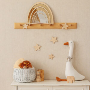 Rainbow Kids’ Mirror – Shatterproof Acrylic & Plywood