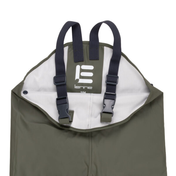 Kids’ Waterproof Rain Dungarees – Green