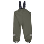 Kids’ Waterproof Rain Dungarees – Green