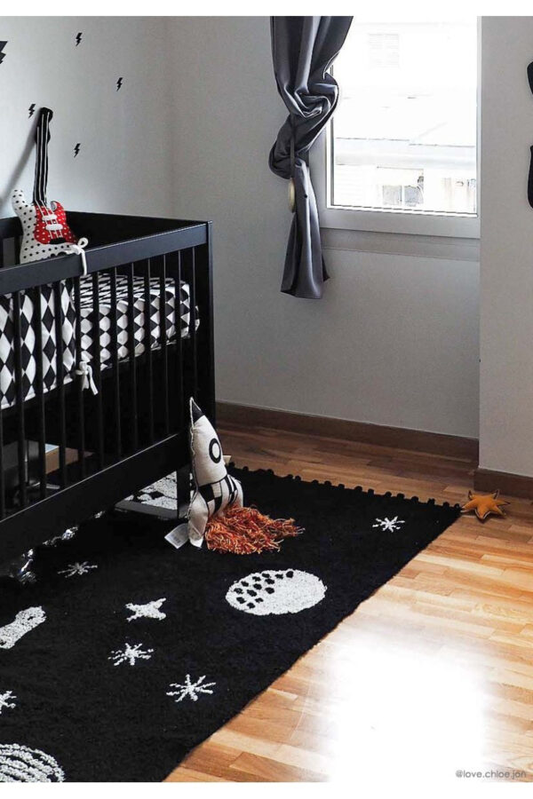 Knitted Rocket Cushion – 22 × 41 cm