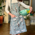 Ladies' Apron - Seeds Aqua