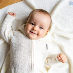 HAPPINESS Gift Set For Baby – Blanket, Romper and Bonnet