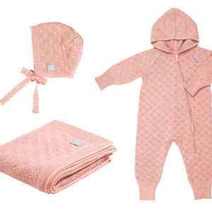 HAPPINESS Gift Set For Baby – Blanket, Romper and Bonnet