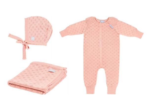 LOVE Gift Set For Baby – Blanket, Romper and Bonnet