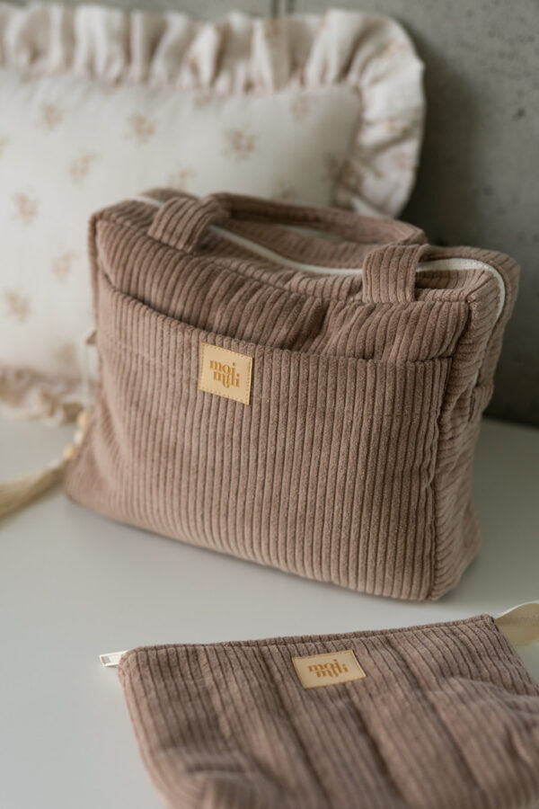Large Cotton Make-Up Bag – Latte