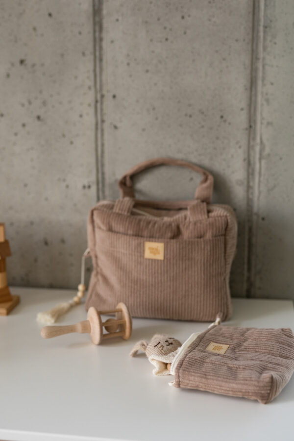 Large Cotton Make-Up Bag – Latte