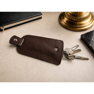 Leather Key Case with Pull Strap, 24-55