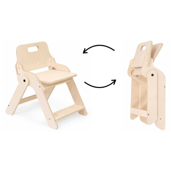 Foldable Kids’ Chair – Birch Plywood