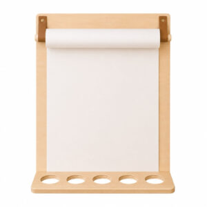 Wall Drawing Board with Pencil Holder & Paper Roll