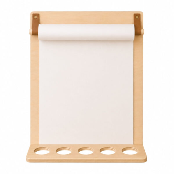 Wall Drawing Board with Pencil Holder & Paper Roll