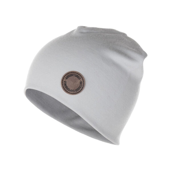 Light Grey Double-Layer Merino Wool Hat
