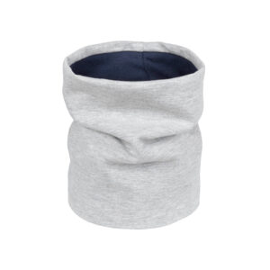 Light Grey Merino Wool-Lined Kids’ Tube Scarf