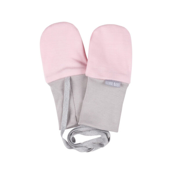 Light Pink Merino Wool Baby Mittens