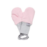 Light Pink Merino Wool Baby Mittens with Thumb