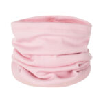 Light Pink Single-Layer Merino Wool Tube Scarf
