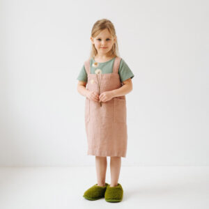 Linen Pinafore Apron for Kids – Honey