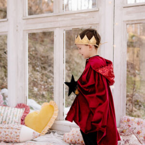 Kids’ Velour Hooded Cape – Red Riding Hood