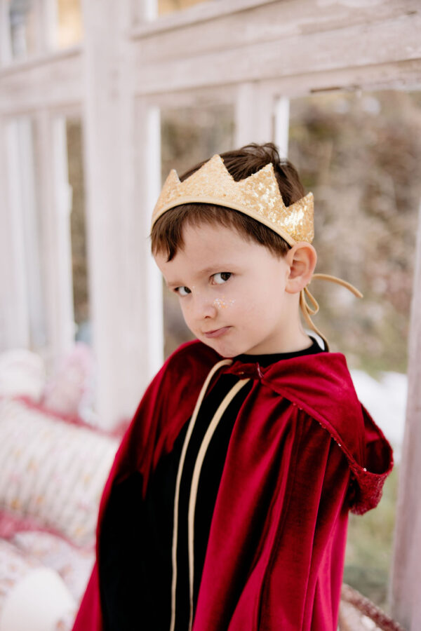 Kids’ Velour Hooded Cape – Red Riding Hood