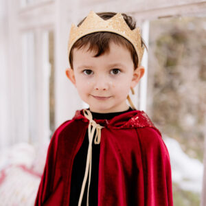 Kids’ Velour Hooded Cape – Red Riding Hood