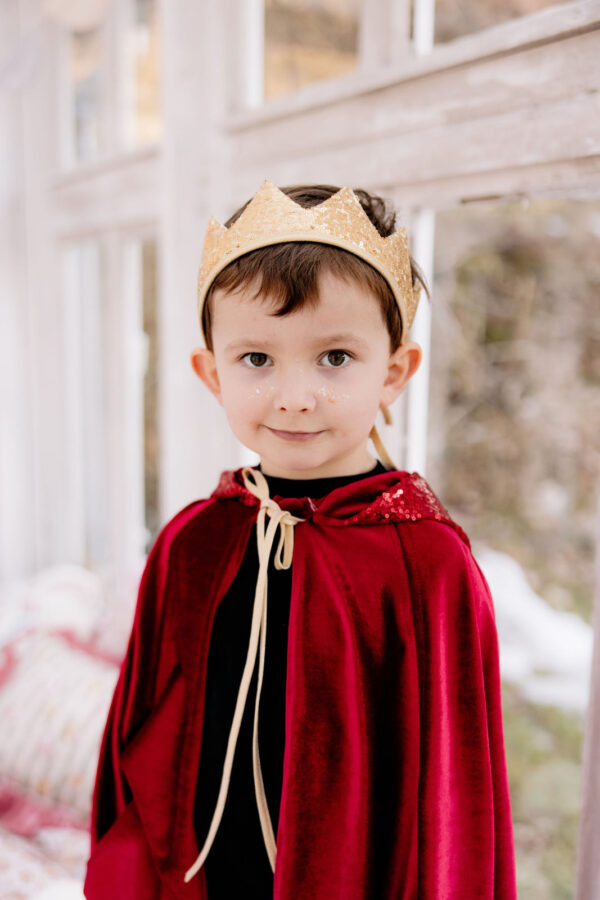Kids’ Velour Hooded Cape – Red Riding Hood