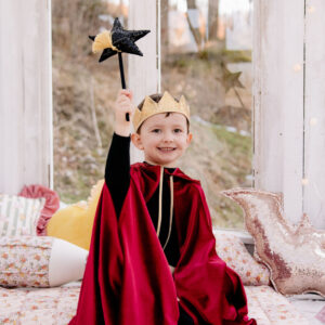 Kids’ Velour Hooded Cape – Red Riding Hood