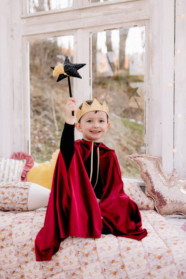 Kids’ Velour Hooded Cape – Red Riding Hood