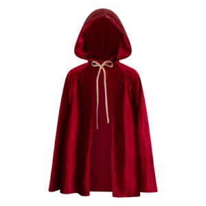 Kids’ Velour Hooded Cape – Red Riding Hood