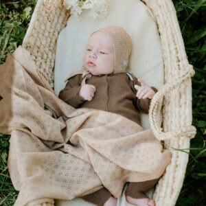 Merino wool baby blanket LOVE
