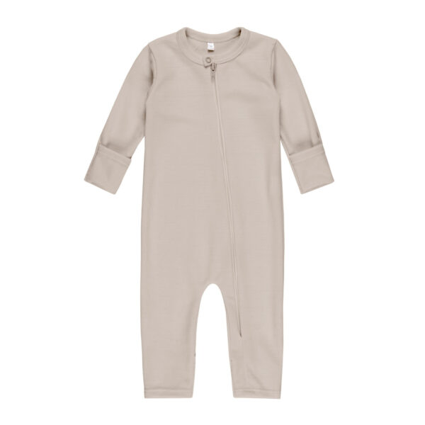 Merino Wool Baby Overall – Beige