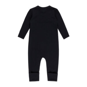Merino Wool Baby Overall – Black