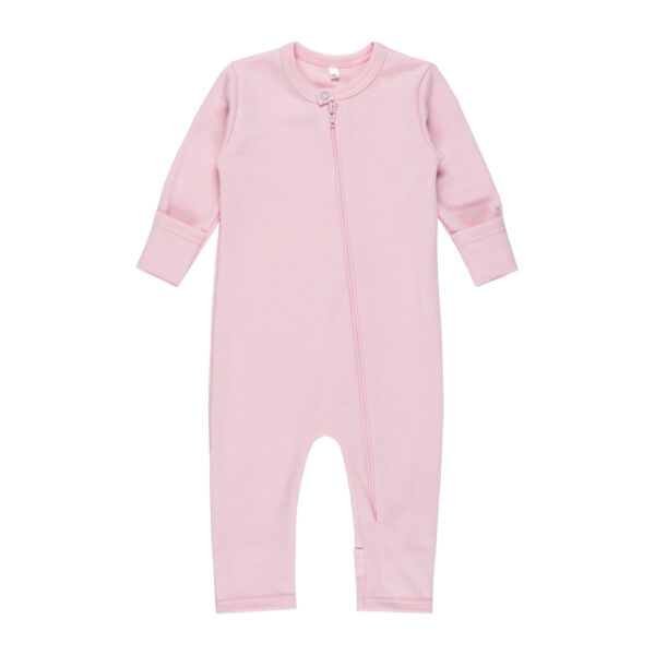 Merino Wool Baby Overall – Pink