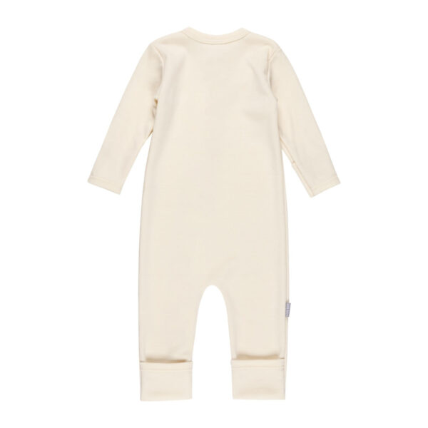 Merino Wool Baby Overall – White