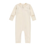 Merino Wool Baby Overall – White