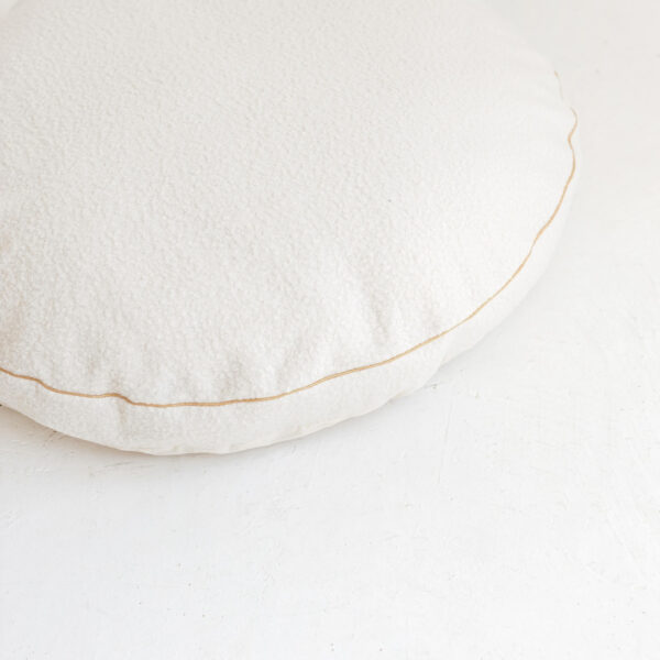 Bouclé Kids Floor Cushion – Ecru, 100 cm