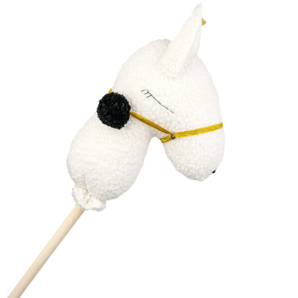 Bouclé Llama Hobby Horse – Ecru, 95 cm