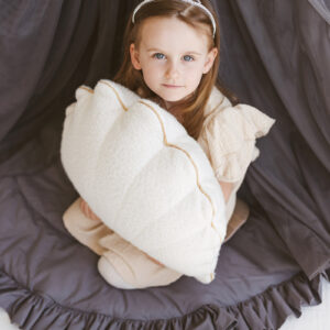 Bouclé Seashell & Starfish Cushions – Ecru, Set of 2