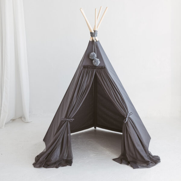 Fairy Kids Play Tent with Tulle – Rose, 165 cm