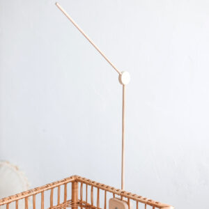 Wooden Crib Mobile Holder – Natural Ash, 81 cm
